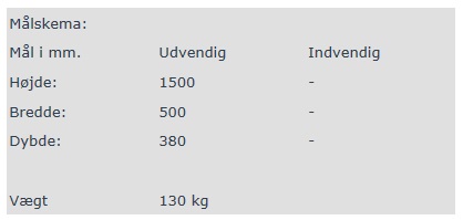 HN 248 Nøkkelskapgulv (AUTO)