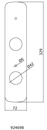 Dækplade Yale Doorman indvendig Alm Version
