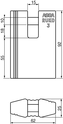 PADLOCK TH3649 I SYSTEM