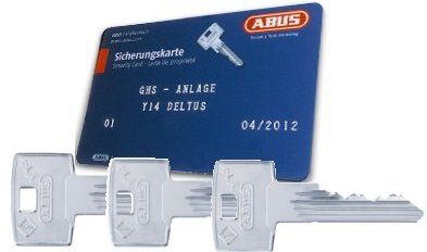 ABUS DELTUS Villa sett med 2 x ovale sylindere og 1 hengelås og 1 postkasselås