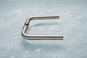 DØRHÅNDTAK L -FORM - 16 MM - UTEN ROSER 0116