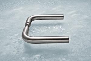 DØRHÅNDTAK L -FORM - 19 MM - UTEN ROSER 0119