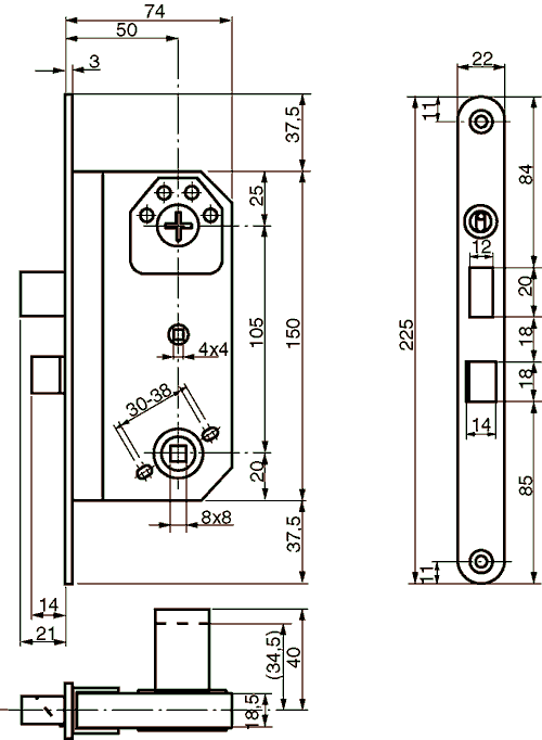 MODULLÅS RUKO ASSA 2000