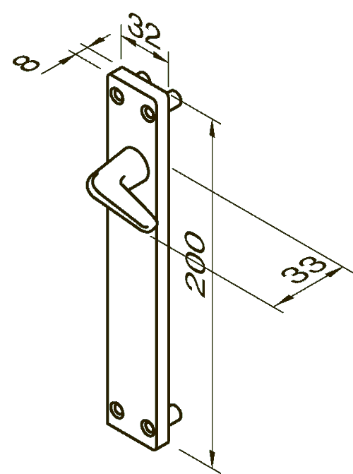 SCHMALES PROFILSCHILD RUKO 803992