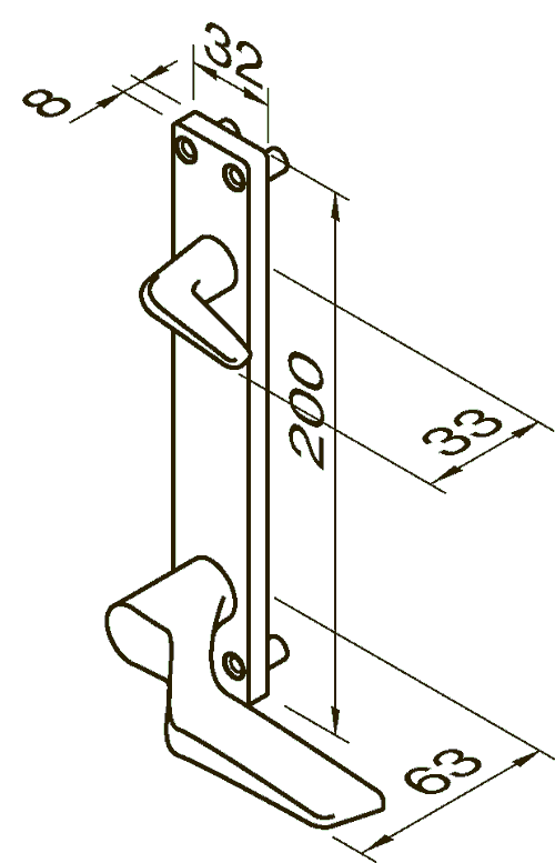 SCHMALES PROFILSCHILD RUKO 803994