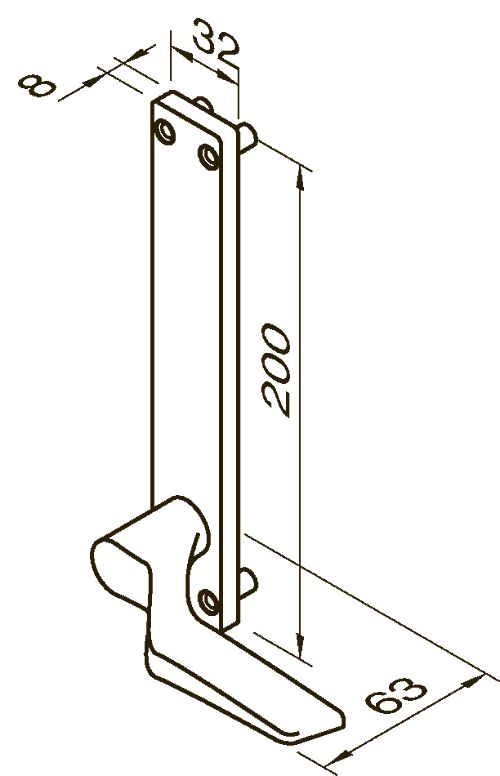 SCHMALES PROFILSCHILD RUKO 804453
