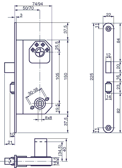 MODULLÅS RUKO ASSA 566