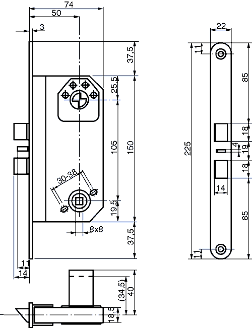 MODULLÅS RUKO ASSA 1560