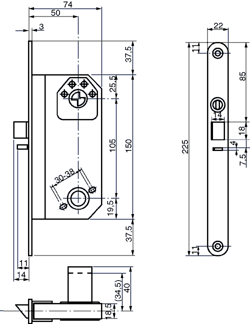 MODULLÅS RUKO ASSA 5585
