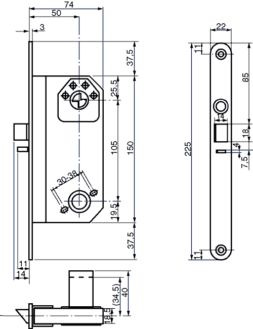 MODULLÅS RUKO ASSA 6585