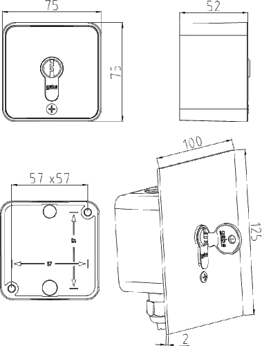 NØKKELBRYTER S-APZ 1-1T