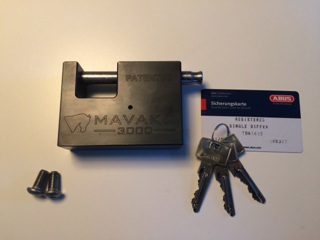 Mavako Containerlås Godkendt Grade 5