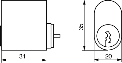 Oval cyl. service. V1L457-2 MS
