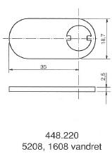 Kamdeler for møbellåser. 205, 1607, 5207, 5208, 1608 et al