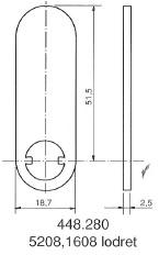 Kamdeler for møbellåser. 205, 1607, 5207, 5208, 1608 et al