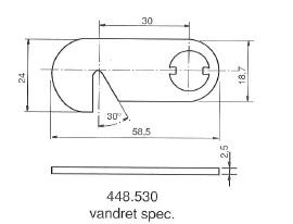 Kamdeler for møbellåser. 205, 1607, 5207, 5208, 1608 et al