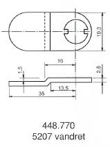 Kamdeler for møbellåser. 205, 1607, 5207, 5208, 1608 et al