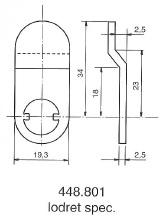 Kamdeler for møbellåser. 205, 1607, 5207, 5208, 1608 et al