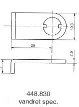 Kamdeler for møbellåser. 205, 1607, 5207, 5208, 1608 et al