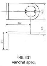 Kamdeler for møbellåser. 205, 1607, 5207, 5208, 1608 et al