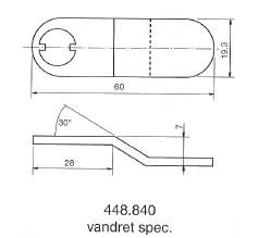 Kamdeler for møbellåser. 205, 1607, 5207, 5208, 1608 et al
