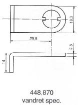 Kamdeler for møbellåser. 205, 1607, 5207, 5208, 1608 et al