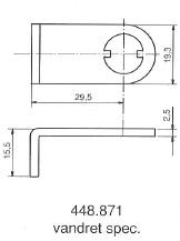 Kamdeler for møbellåser. 205, 1607, 5207, 5208, 1608 et al