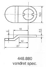 Kamdeler for møbellåser. 205, 1607, 5207, 5208, 1608 et al