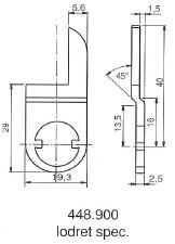 Kamdeler for møbellåser. 205, 1607, 5207, 5208, 1608 et al