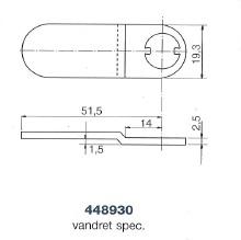 Kamdeler for møbellåser. 205, 1607, 5207, 5208, 1608 et al