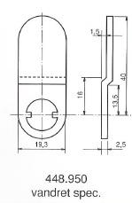 Kamdeler for møbellåser. 205, 1607, 5207, 5208, 1608 et al