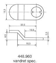 Kamdeler for møbellåser. 205, 1607, 5207, 5208, 1608 et al
