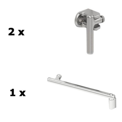 Lindrucker haspe og stormkrok, stål