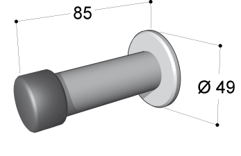 9002-0185 Door stop - Wall 85mm