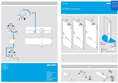 DC120 EN2 / 3/4 med arm silver eller vit