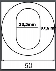 543 Cover plate glossy chrome