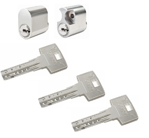 ABUS BRAVUS 1 oval, 1 Rokoko-Single mit 3 Schlüsseln