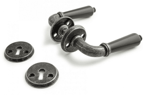 DØRGREB MADRID M/NØGLES. SORT/TIN