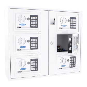 Rottner key cabinet - 6 boxes and electric code lock