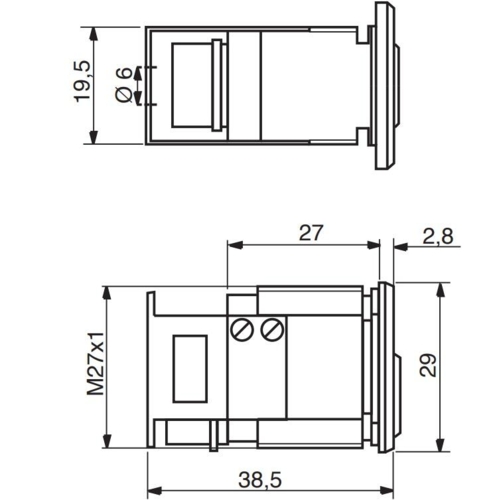 RB1606 industrial lock shiny chrome, normal. research.