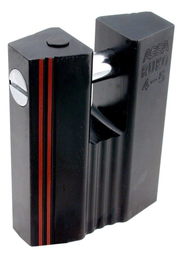 RB5649 Hänglås Typ 5 svart krom, normal. diff., bulthärdat stål Ø14 mm, klass 5