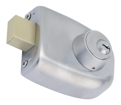 RB1622 Kastenschloss mit Zylinder und Endplatte, Edelstahl mit Zylinder in Edelstahloptik