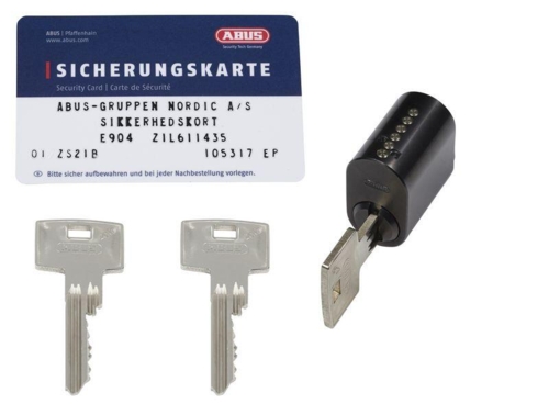 ABUS Zolit oval cylinder SVART