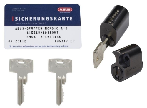 ABUS Zolit Doppelzylinder mit ROKOKO in SCHWARZ