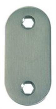 D -Line blindrosetter solid - oval Rostfritt stål CC43