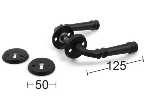 DOOR HANDLE PALERMO BLACK INTERIOR DOORS