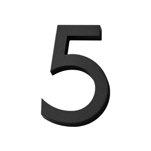 Habo selection house number modern black 185mm