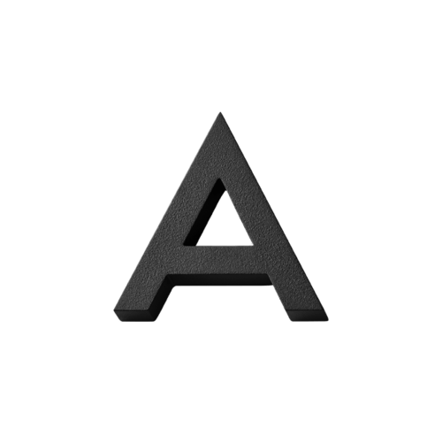 Habo selection house number modern black 185mm