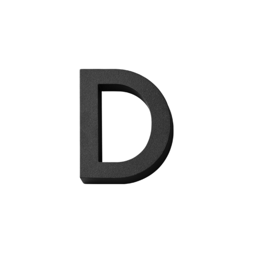 Habo selection house number modern black 185mm