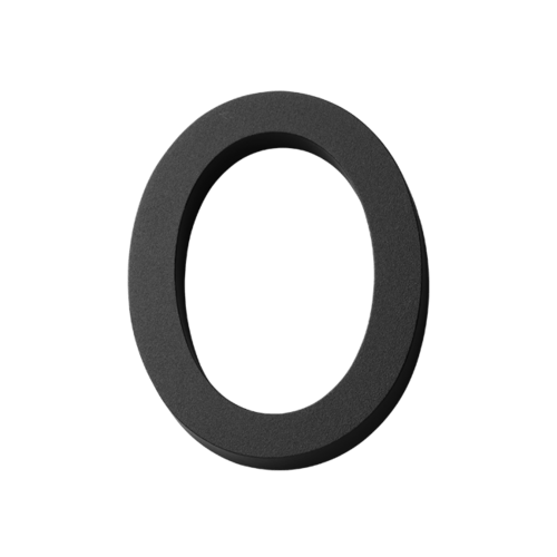 Habo selection house number modern black 80mm